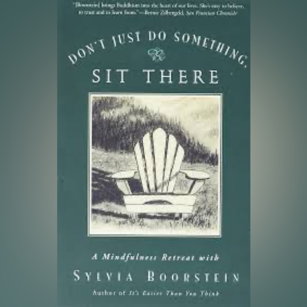Book “don’t just do something, sit there a mindfulness retreat.”